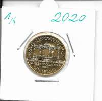 2020 Philharmoniker 1/4 Unze  25 € Euro 7,78 Gramm 2020 Philharmoniker 1/4 Unze  25 € Euro 7,78 Gramm