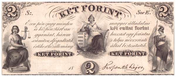 Ungarn / Hungary 2 Forint 1852 P.142