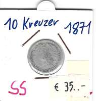 Vorschau: 10 Kreuzer1871 Silber Franz Joseph selten Vorschau: 10 Kreuzer1871 Silber Franz Joseph selten