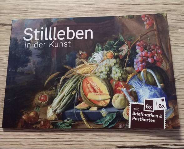 Stillleben in der Kunst Postkartenheft mit 4 Marken