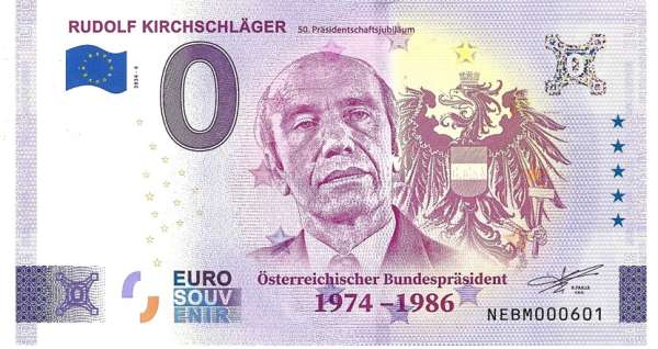 ANK.Nr. Rudolf Kirschsschläger 0 Euro Schein 2024-4