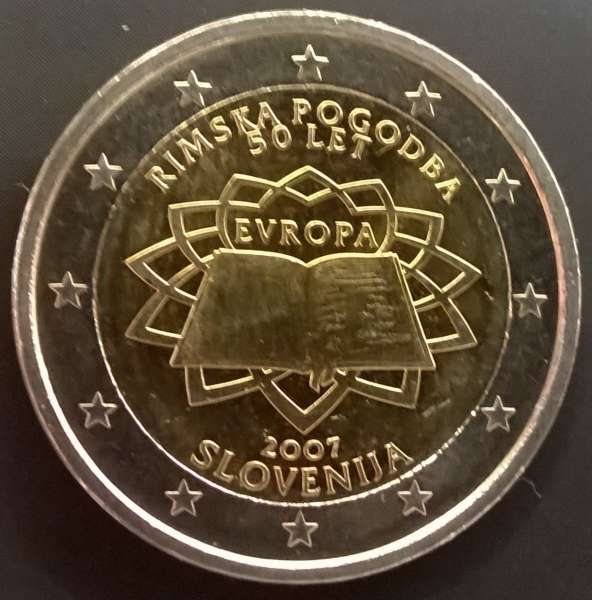 2 Euro Slowenien 2007 Römische Verträge