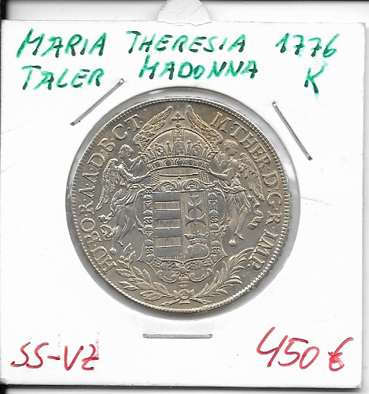 Taler Maria Theresia 1776 K Madonnentaler RDR