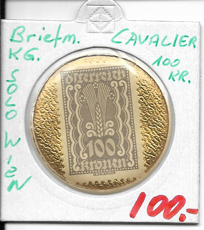 Kapselgeld Cavalier Solo Wien Schuhcreme 100 Kronen