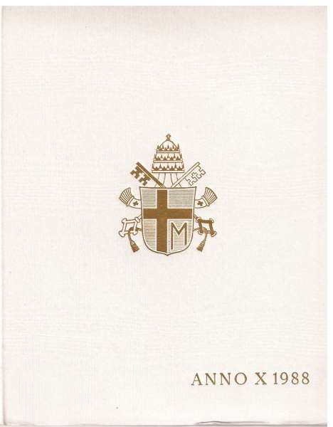 1989 KMS Johannes Paul II. Vatikan Italien-Kirchenstaat Offizieller Kursmünzensatz