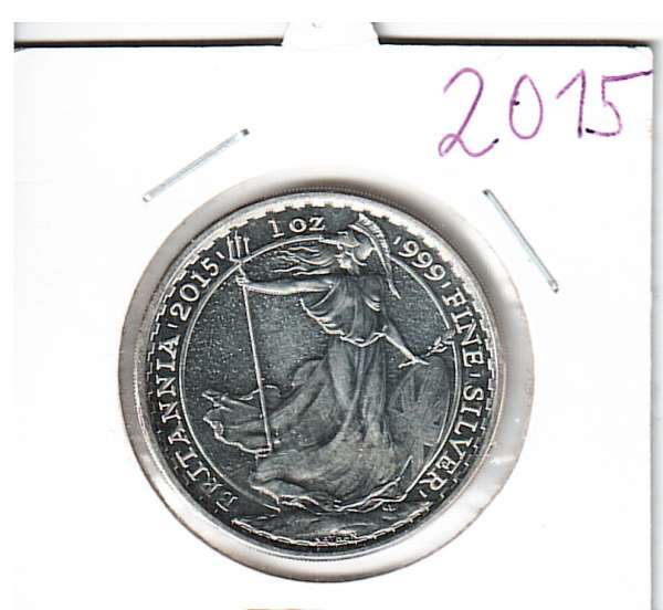 2 Pounds 2015 - Britannia - 1 Oz Silber Great Britain