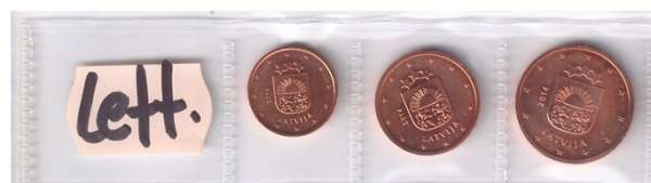 1,2,5 Cent lose Lettland 2014