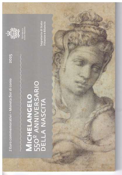 2 Euro San Marino 2025 Michelangelo