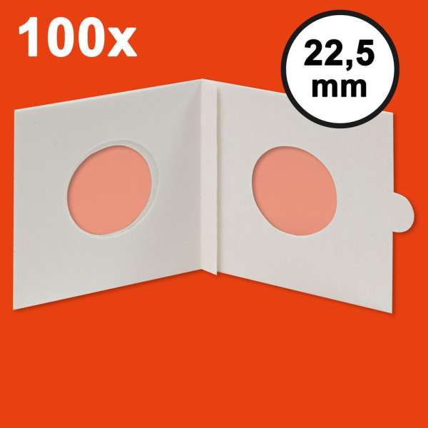HARTBERGER Münzrähmchen 22,5 mm, selbstklebend, 100er-Packung