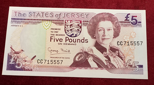 Jersey - 5 Pound 2000 UNC - Pick 27