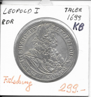 Taler Erzherzog Leopold I  1699 KB Fälschung ca.24,5 Gramm Taler Erzherzog Leopold I  1699 KB Fälschung ca.24,5 Gramm