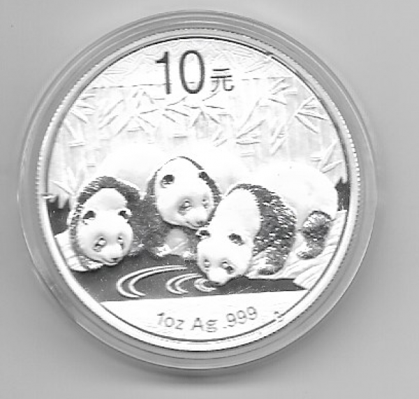 China 10 Yuan 2013 Panda 31,1g 1 Oz Silber Unze