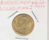 10 Gulden 1917  Gold Niederlande Königin Wilhelmina 10 Gulden 1917  Gold Niederlande Königin Wilhelmina