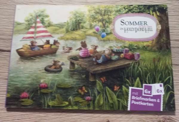 Sommer in Hollypondhill Briefmarken & Postkarten Heft mit 6 Marken