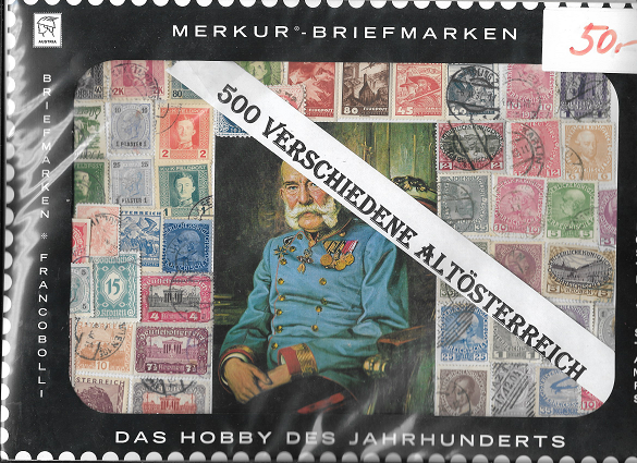 500 verschiedene ALT-Österreich Briefmarkenpaket