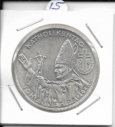 ANK Nr. 15 Österreichischer Katholikentag 1983 500 Schilling Silber Normal