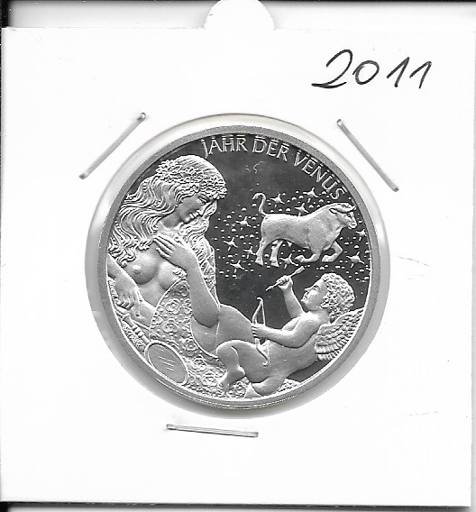 2011 Kalendermedaille Jahresregent Venus Silber