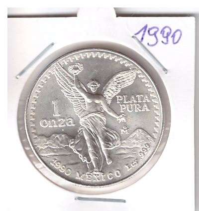 Mexiko 1990 Libertad Silbermünze 1 oz Onza Plata Pura 999