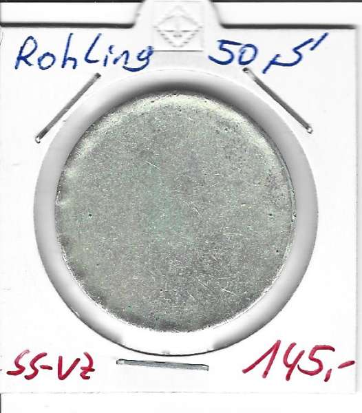 50 Schilling Rohling Silber