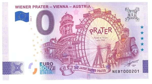 ANK.Nr. Wiener Prater Vienna Austria Silber 0 Euro Schein 2026-7