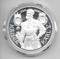 100 Schilling 1992  Karl V ANK.Nr.29 nur Münze in Kapsel 100 Schilling 1992  Karl V ANK.Nr.29 nur Münze in Kapsel