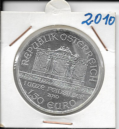 2010 Wiener Philharmoniker 1 Unze Feinsilber (999)