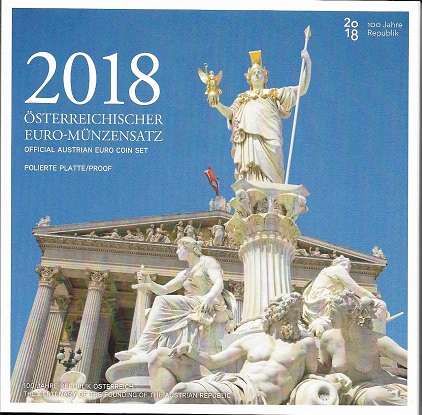 PP 2018 Euro Coinset PROOF KMS SET Österreich