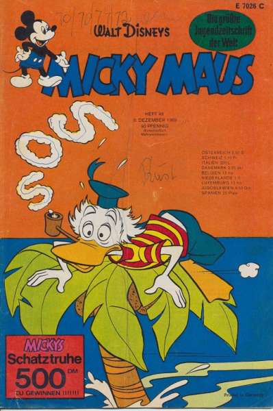 Micky Maus Nr. 49 / 1969