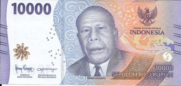 Indonesien– 10000 Rupiah (2022) , (P) Erh. UNC