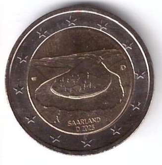 2 Euro Deutschland 2025 Saarland