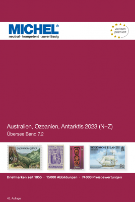 (ÜK 7/2) MICHEL ÜBERSEE-KATALOG Nr.7 Teil 2 Australien-Ozeanien 2023