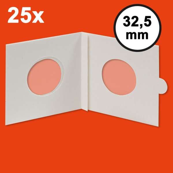 HARTBERGER Münzrähmchen 32,5 mm, selbstklebend, 25er-Packung