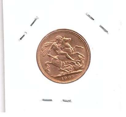 Sovereign 1905 Great Britain Großbritannien Edward VII