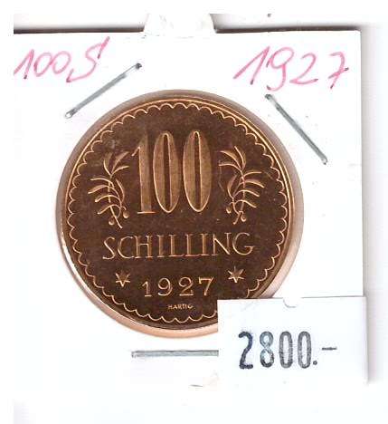 100 Schilling Gold 1927