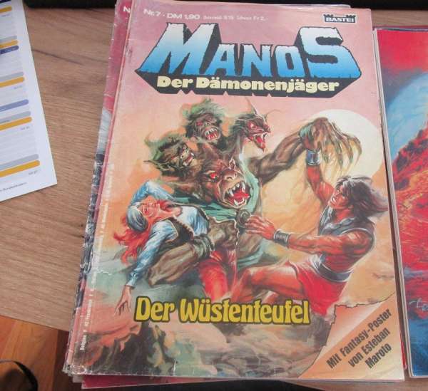 Manos Der Dämonenjäger Nr.7 Bastei mit Poster