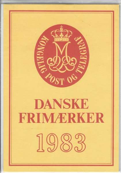 Dänische Marken Jahresset der Post 1983