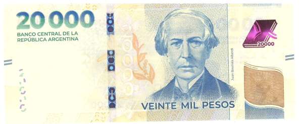 Argentinien – 20000 Pesos (2024) (Pick 370) Erh. UNC