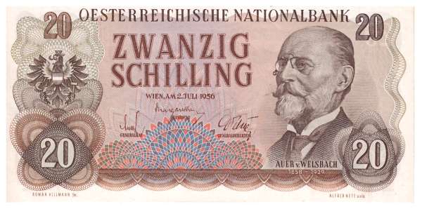 20 Schilling 2.7.1956 Ank. Nr.272 EQ798685 unc.