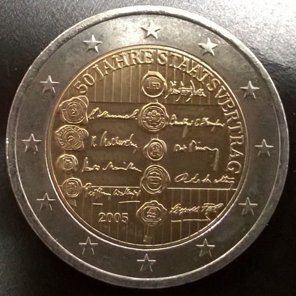 2 Euro Österreich 2005 50 Jahre Staatsvertrag