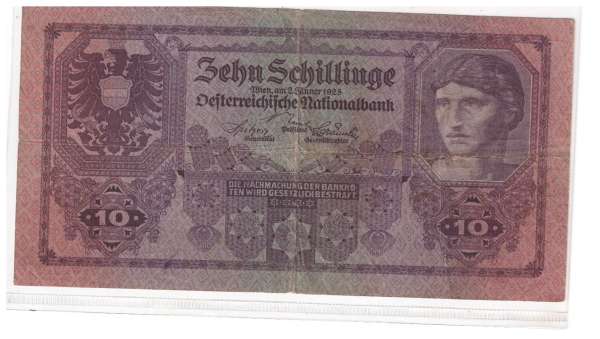 10 Schilling 2 Jänner 1925 Ank.Nr.212 Pick 89 Nr. 1011 677882
