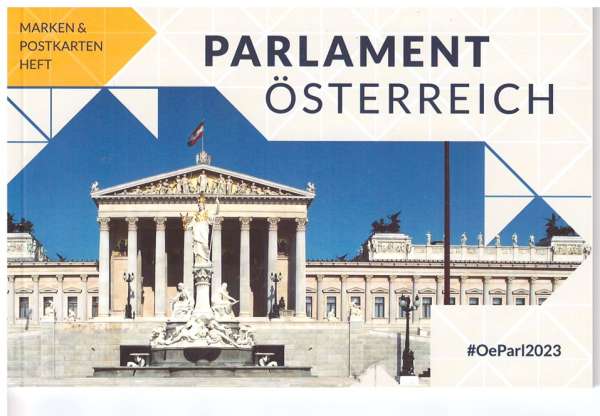 Parlament Österreich Postkartenheft mit 4 Marken