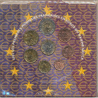 Frankreich 2001 Kursmünzenset KMS Coinset Blister Frankreich 2001 Kursmünzenset KMS Coinset Blister