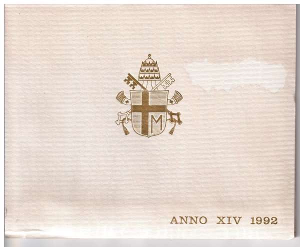 1992 KMS Johannes Paul II. Vatikan Italien-Kirchenstaat Lire