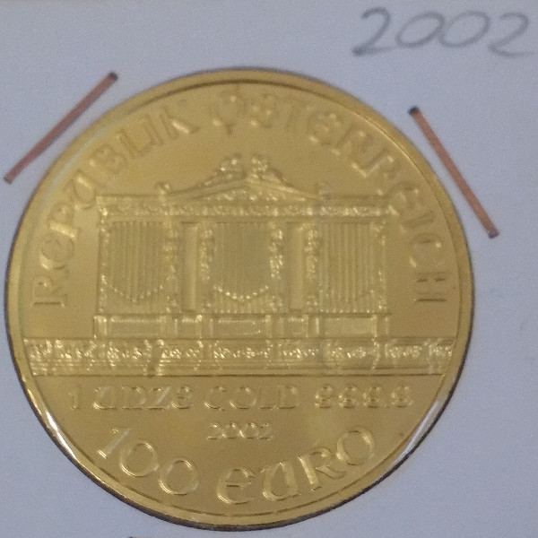 Philharmoniker 1unze 100 Euro 2002