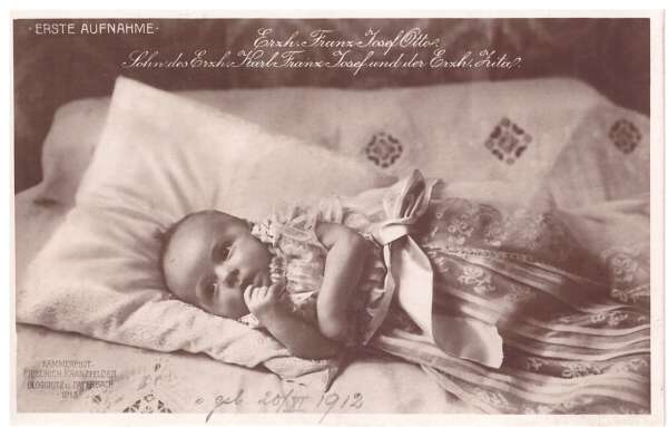 Erste Aufnahme Kronprinz Erzherzog Otto Franz Josef 1913