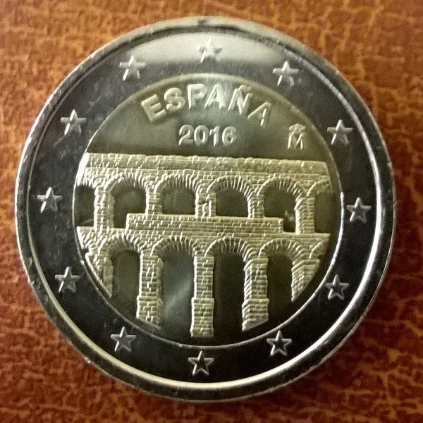 2 Euro Spanien 2016 UNESCO "Aquädukt von Segovia"