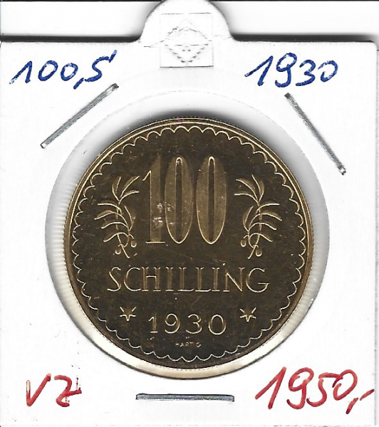 100 Schilling Gold 1930