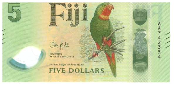 Fiji Inseln / Fiji Islands Pick 5 Dollars UNC