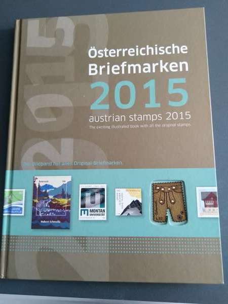 2015 Marken Jahrbuch der Post 2015 Österreich ohne Bunddrucken etc.