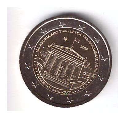 2 Euro Griechenland 2026 100. Jahrestag der Akademie von Athen